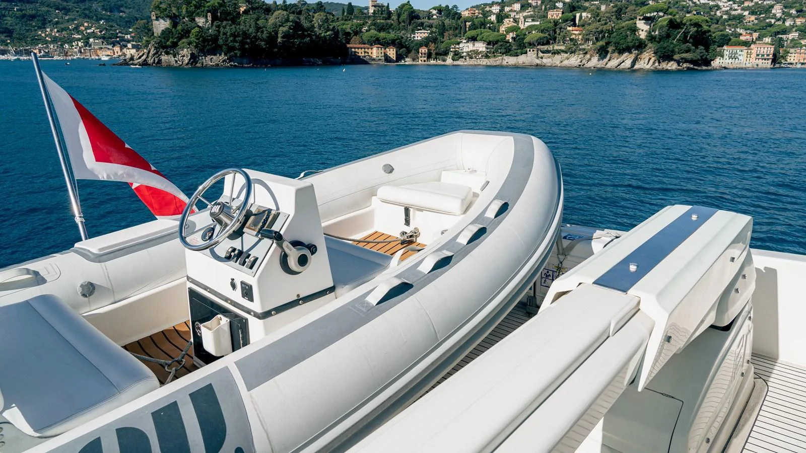 a boat on the water aboard LADY HELENA Yacht for Sale