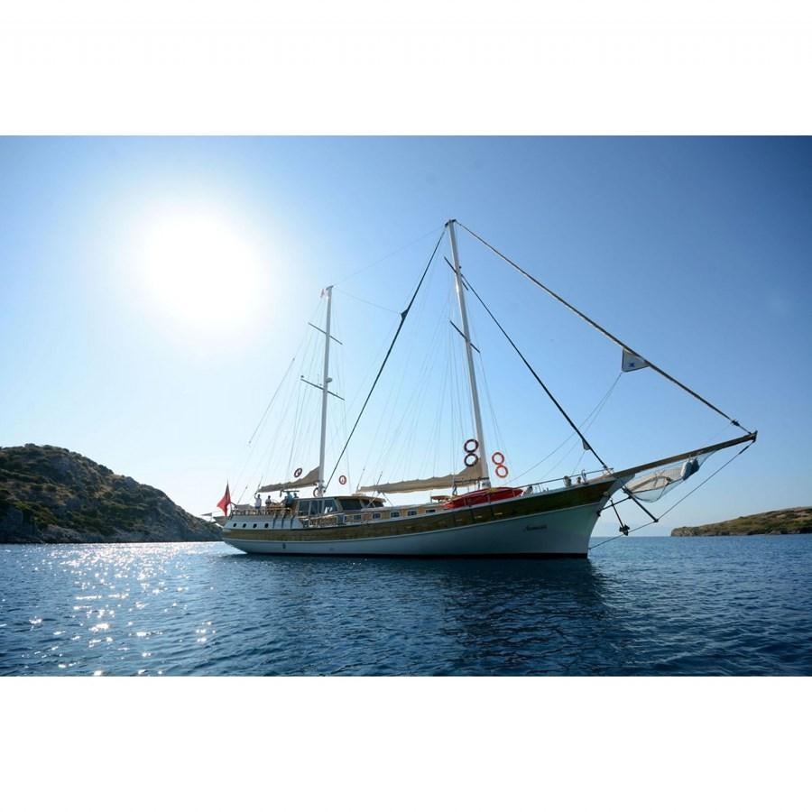 a boat on the water aboard NEMESIS Yacht for Sale