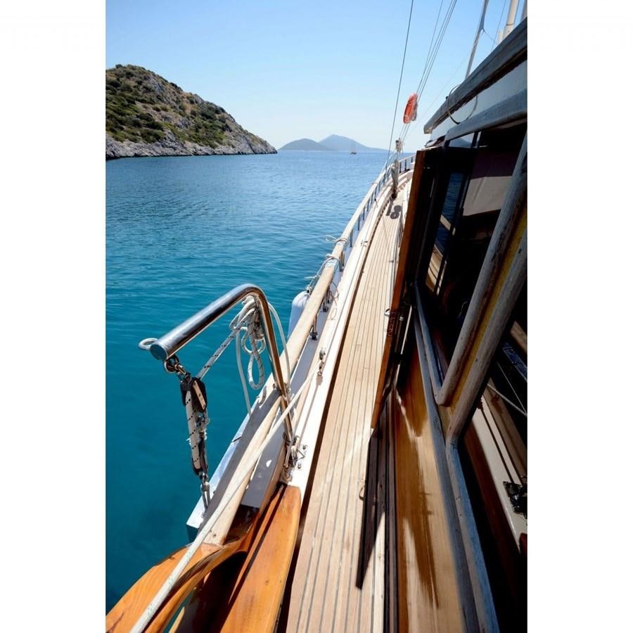 a boat on the water aboard NEMESIS Yacht for Sale