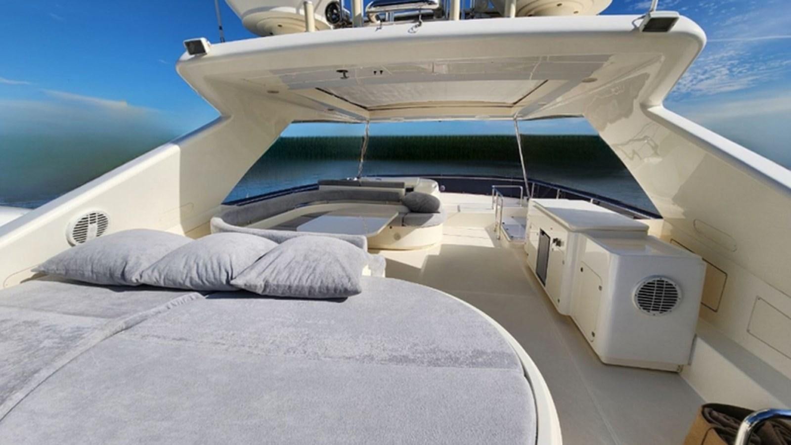 a boat on the water aboard FERRETTI 870 Yacht for Sale