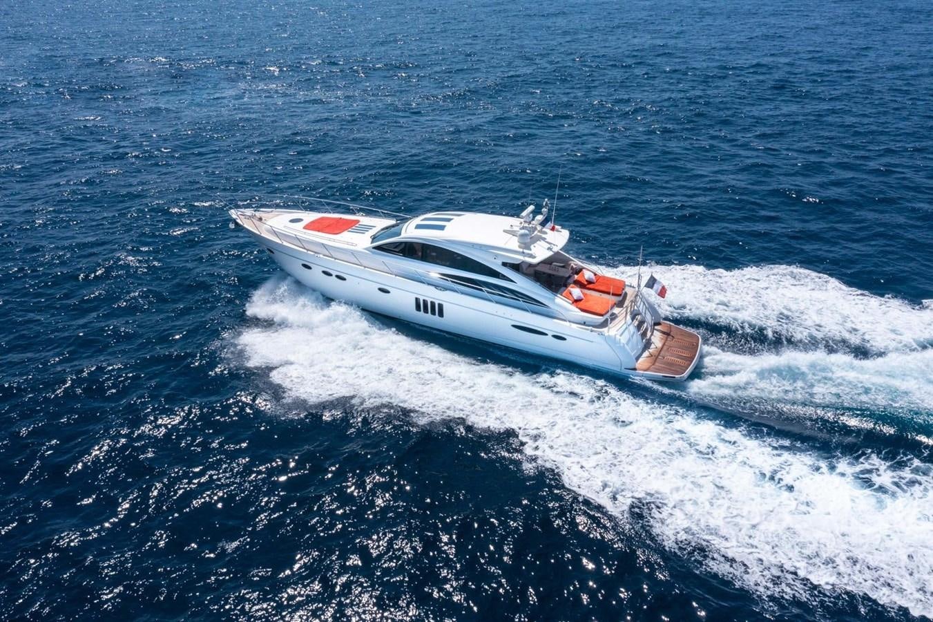 a boat in the water aboard PRINCESS V70 Yacht for Sale