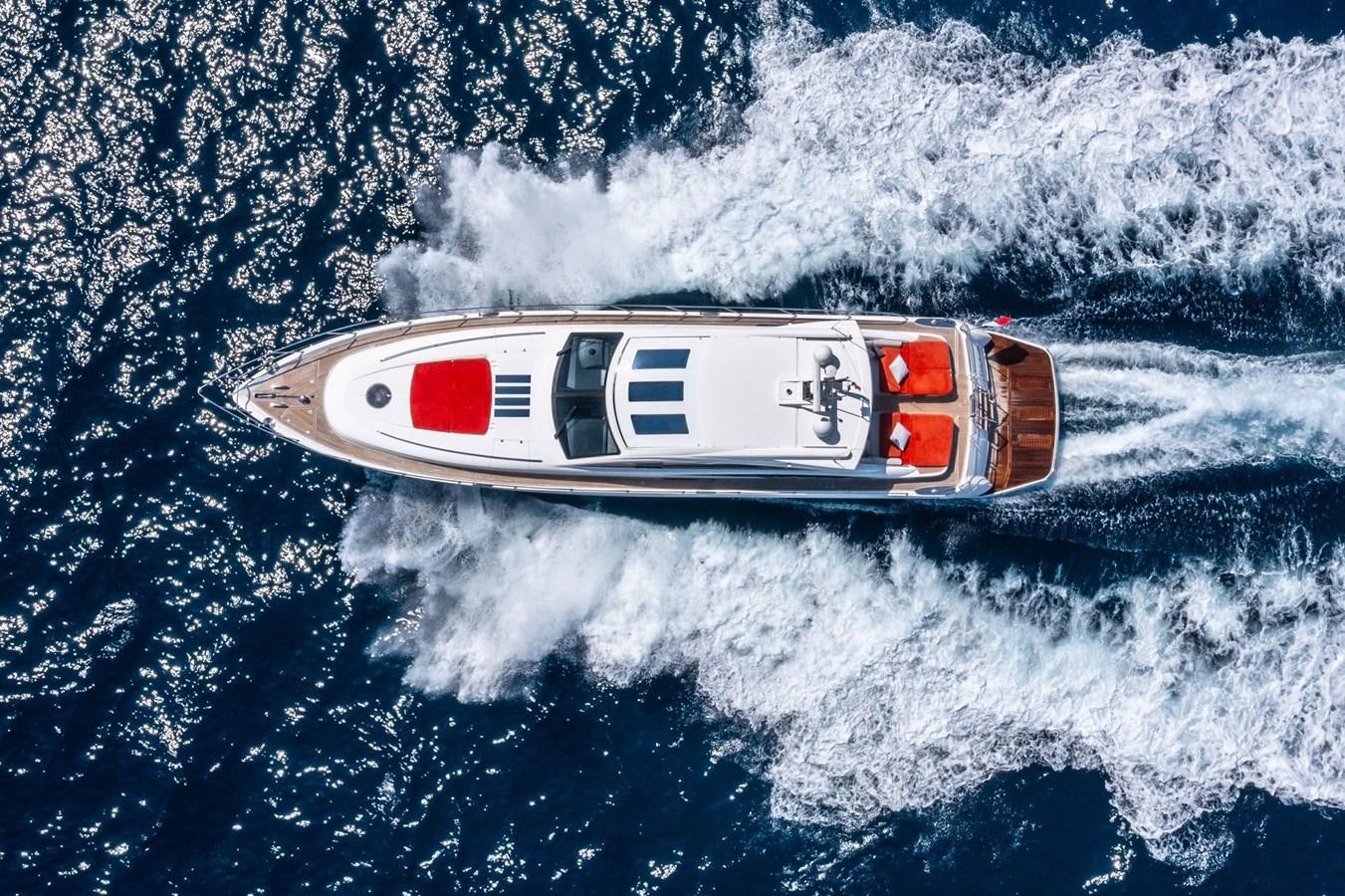 a boat in the water aboard PRINCESS V70 Yacht for Sale