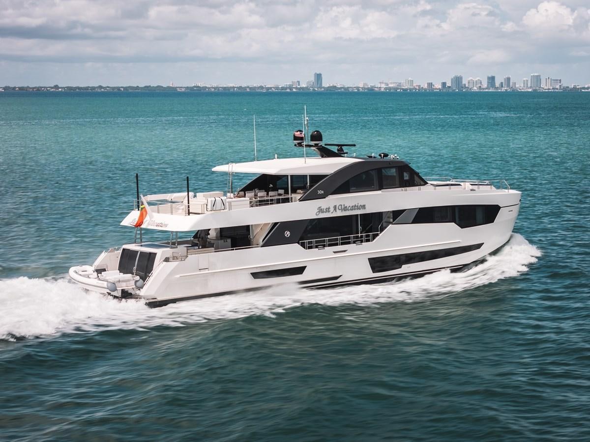 a boat on the water aboard JUST A VACATION Yacht for Sale