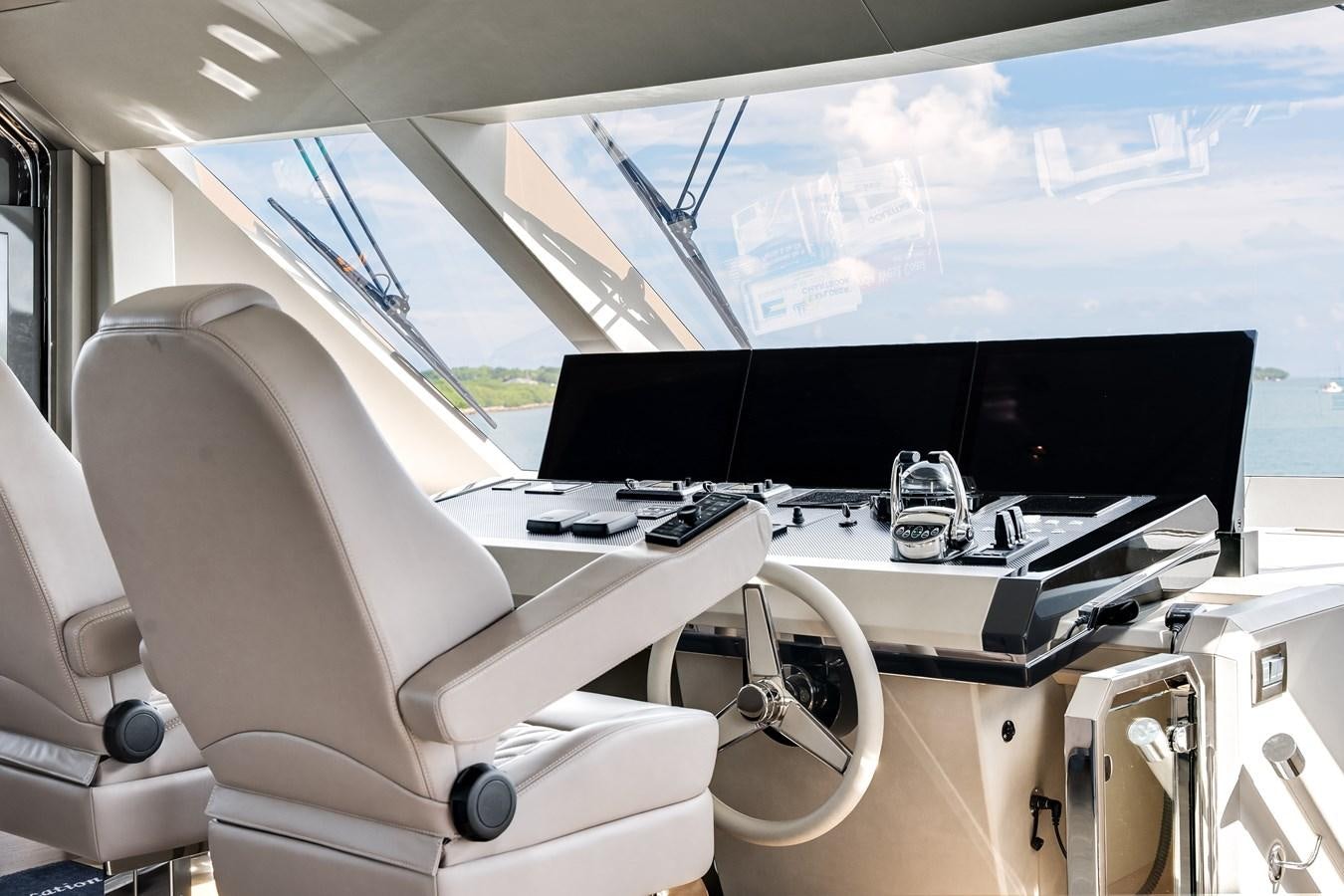 inside of a car aboard JUST A VACATION Yacht for Sale