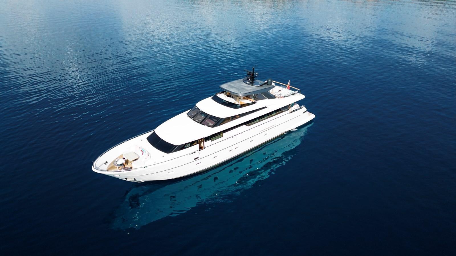 a white boat in the water aboard CYBELE Yacht for Sale