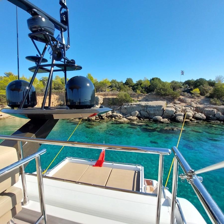 a boat on the water aboard BELLA MIA Yacht for Sale