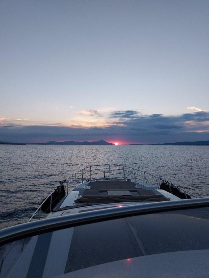 a boat on the water aboard BELLA MIA Yacht for Sale