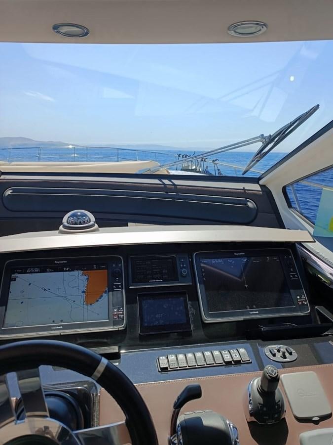 inside of a car aboard BELLA MIA Yacht for Sale
