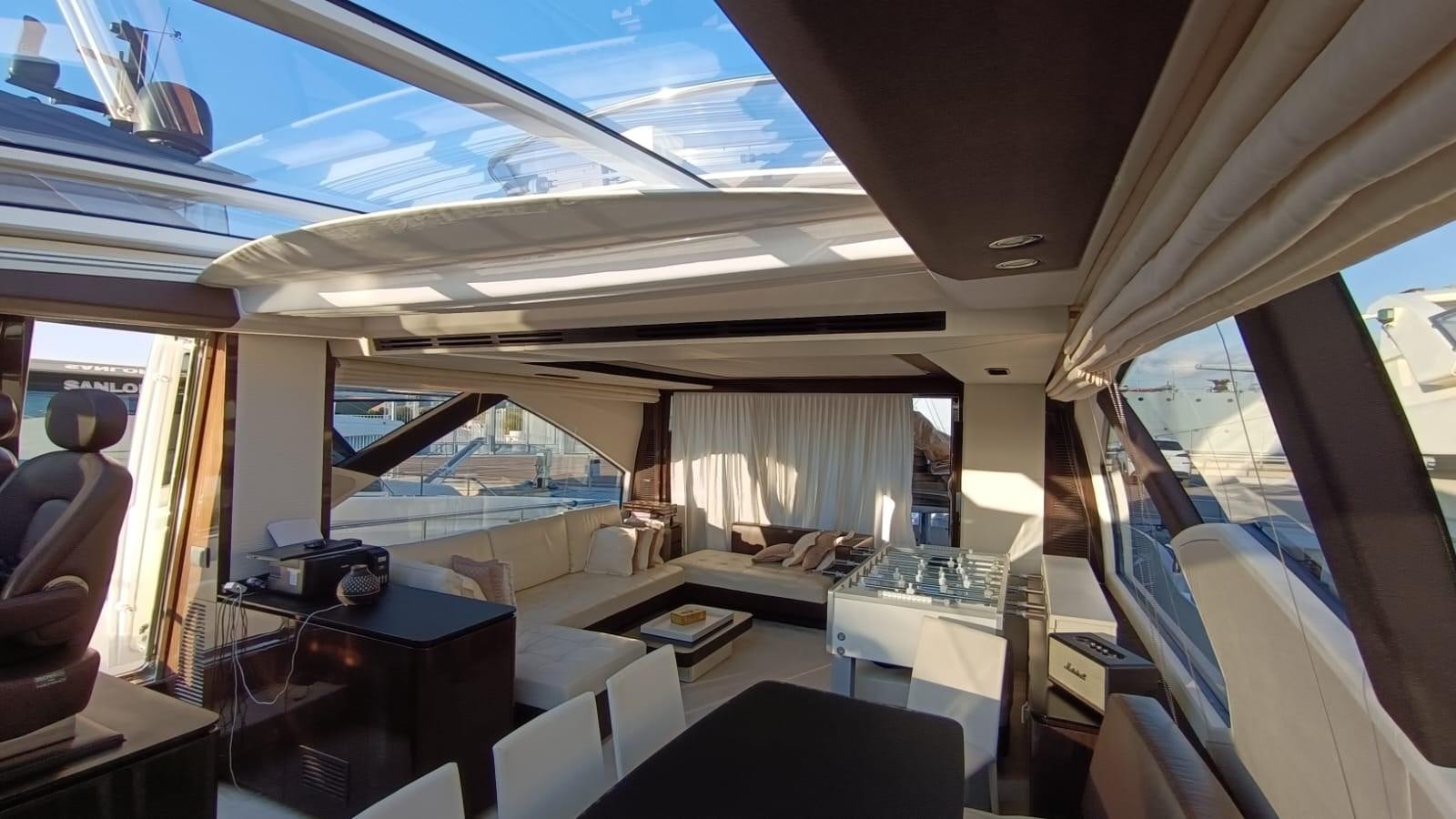 inside of a plane aboard BELLA MIA Yacht for Sale