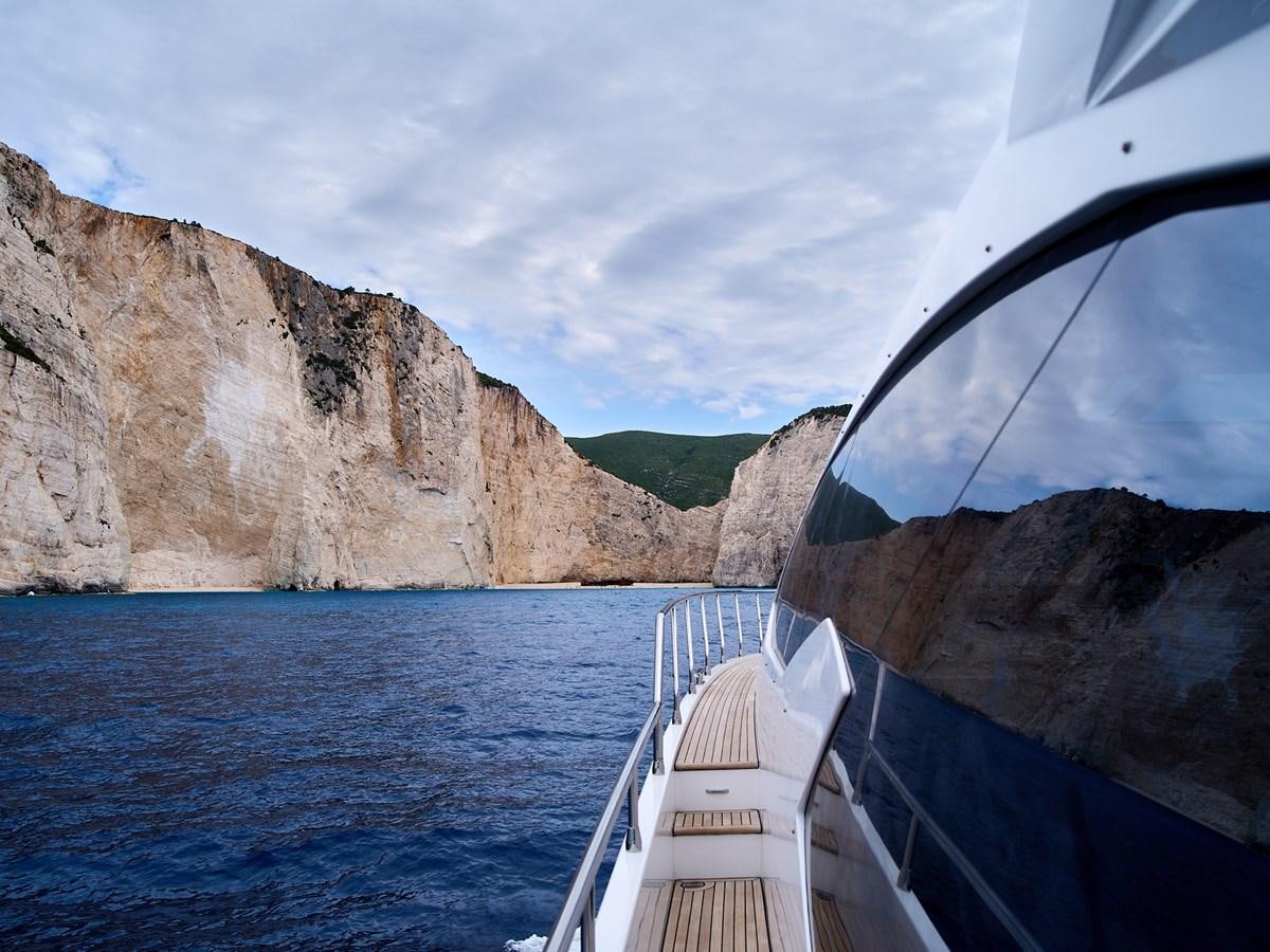 a boat on the water aboard BELLA MIA Yacht for Sale