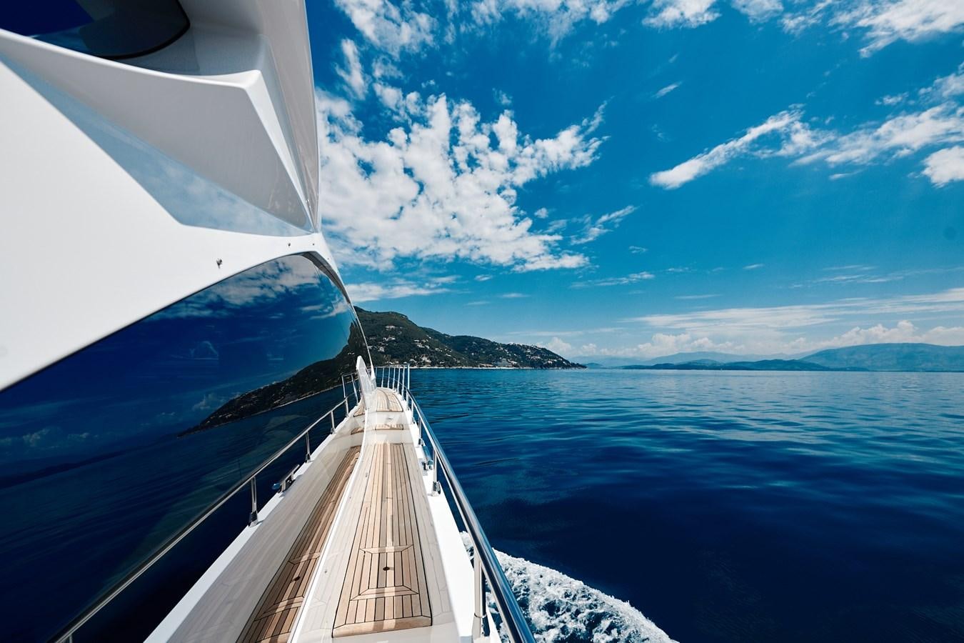 a boat on the water aboard BELLA MIA Yacht for Sale