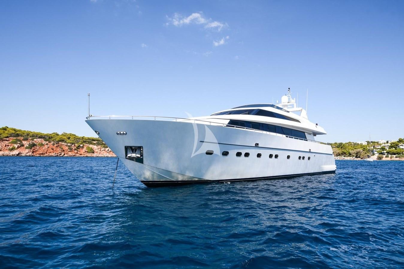 a white yacht on the water aboard SL88 Yacht for Sale