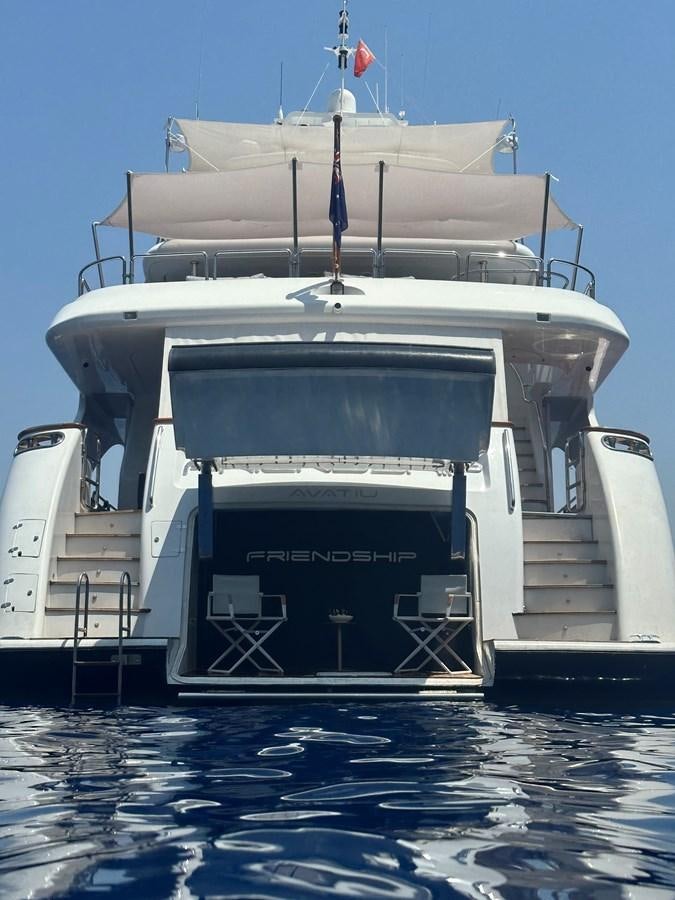 a large white boat aboard FRIENDSHIP Yacht for Sale