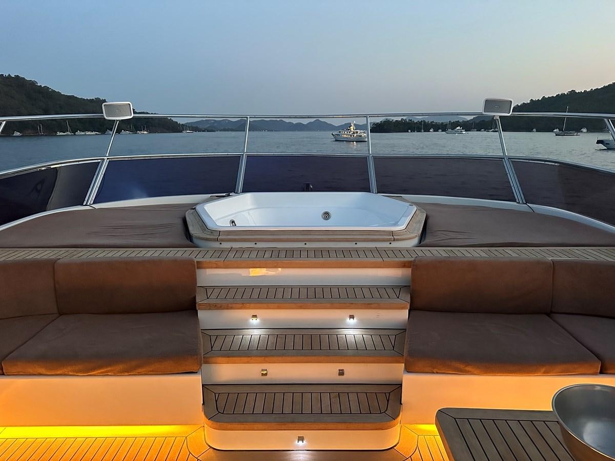 a boat on a boat aboard FRIENDSHIP Yacht for Sale
