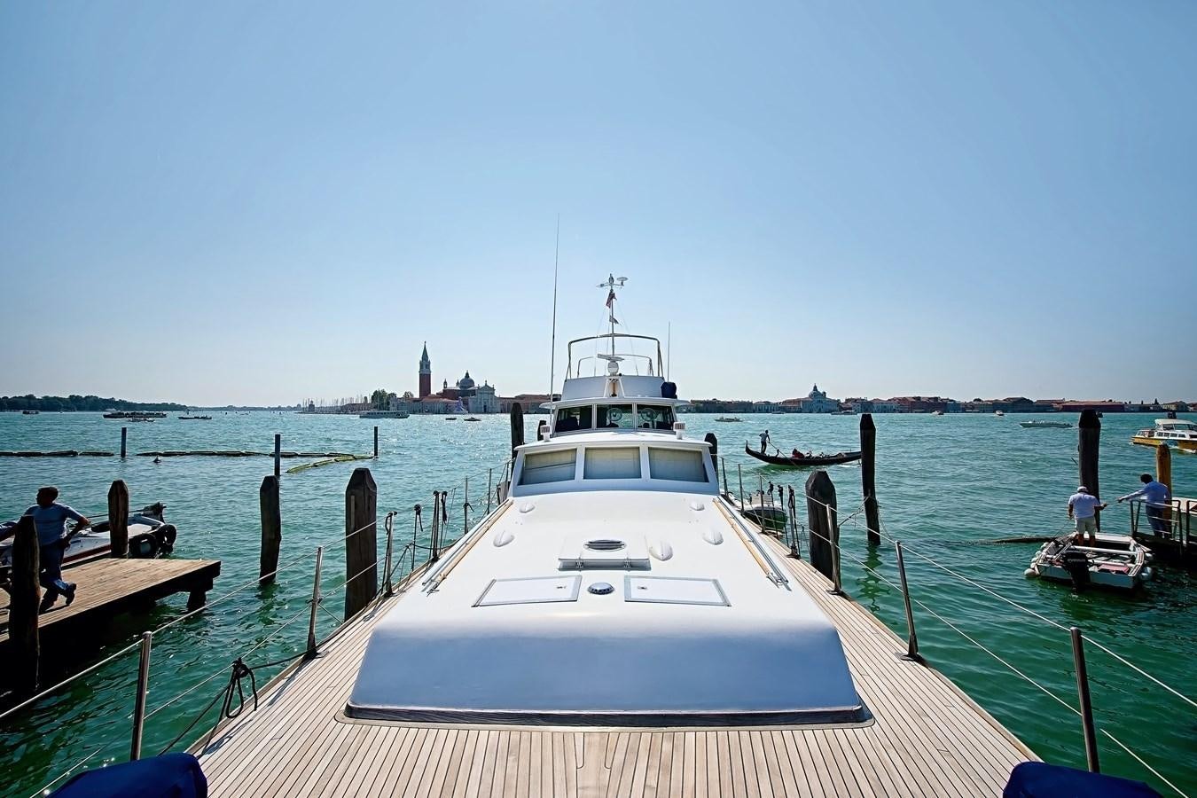 a boat on the water aboard LA BOUFFONNE Yacht for Sale