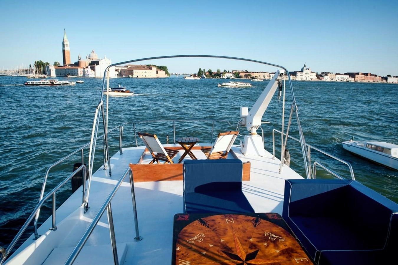a boat on the water aboard LA BOUFFONNE Yacht for Sale