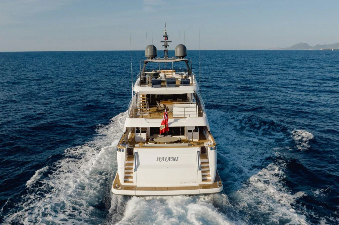 a boat on the water aboard HAIAMI I Yacht for Sale