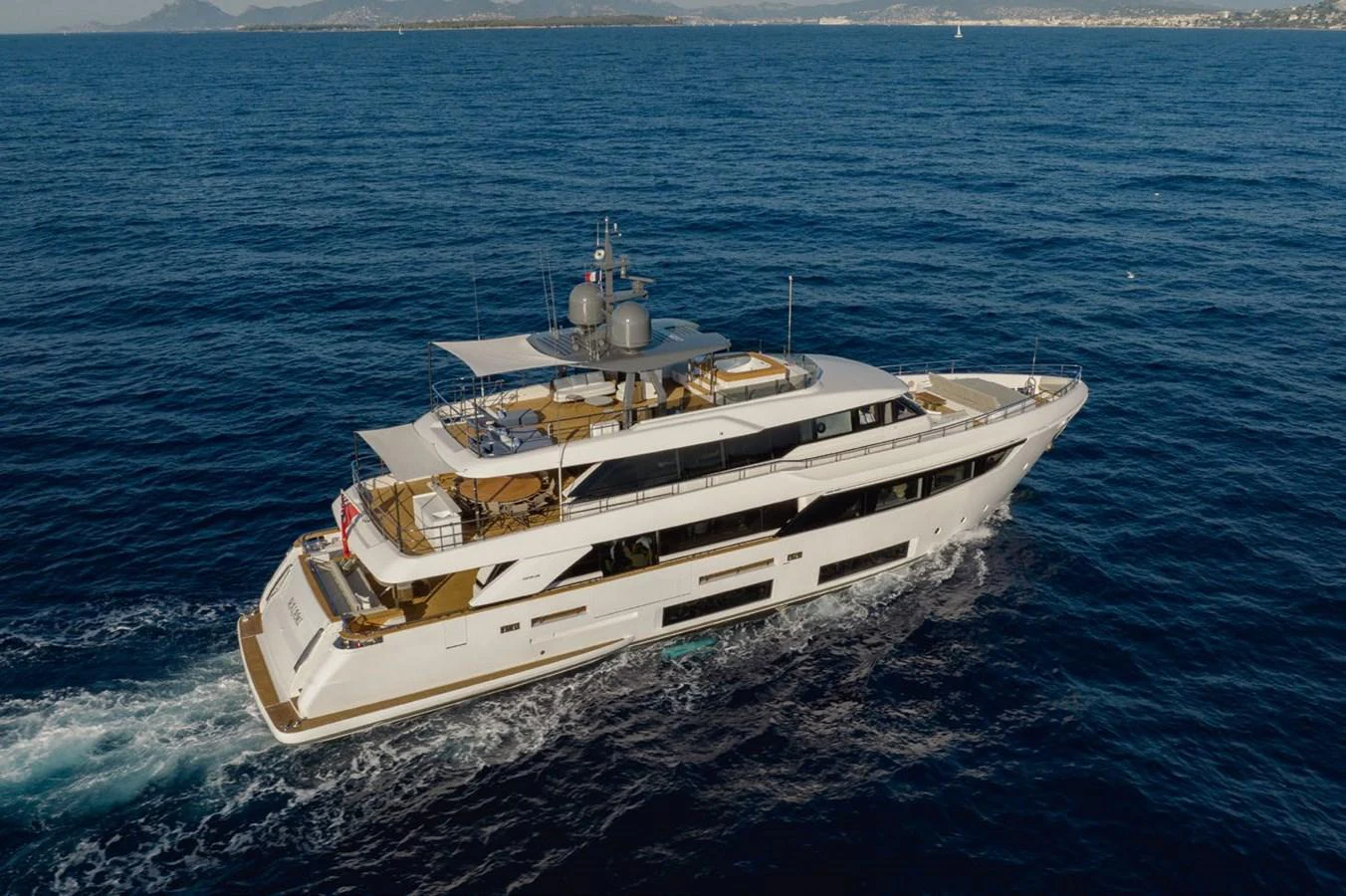 a ship in the water aboard HAIAMI I Yacht for Sale