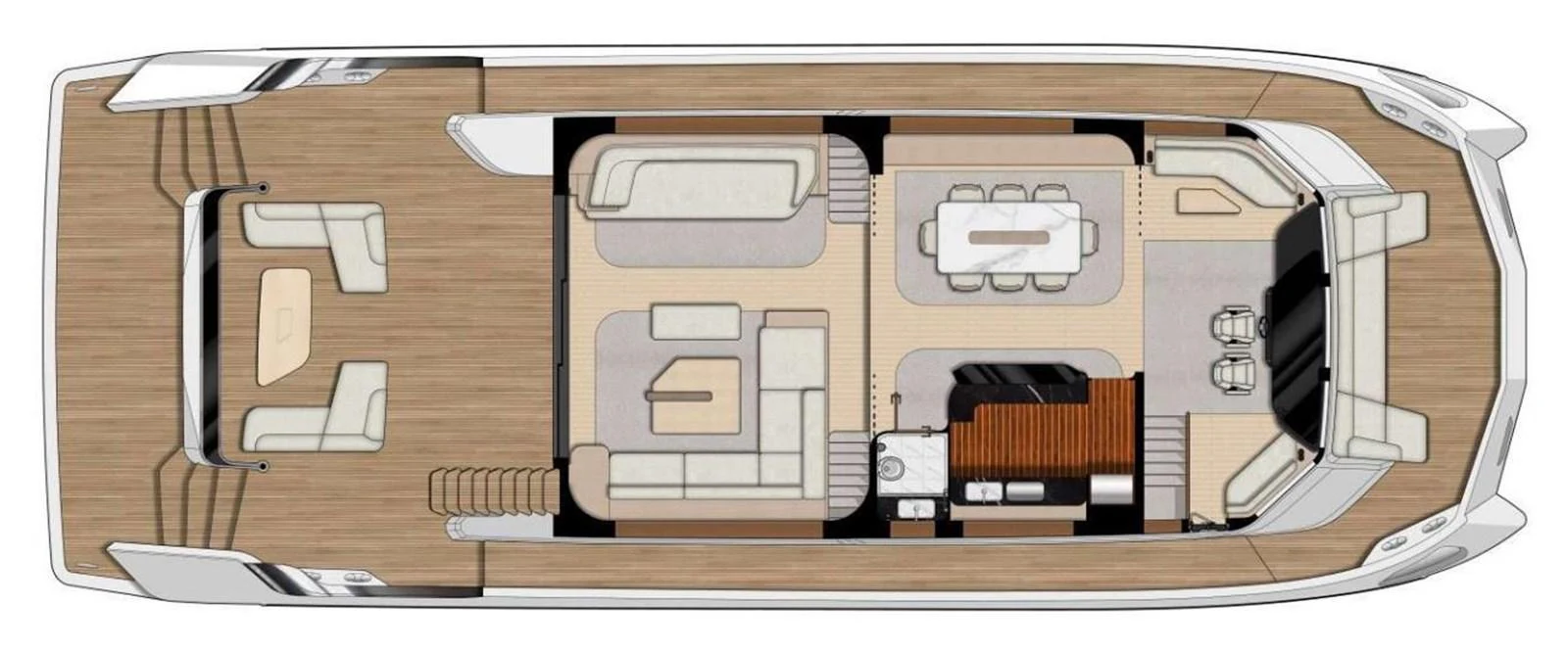 diagram aboard XCEL 70 Yacht for Sale