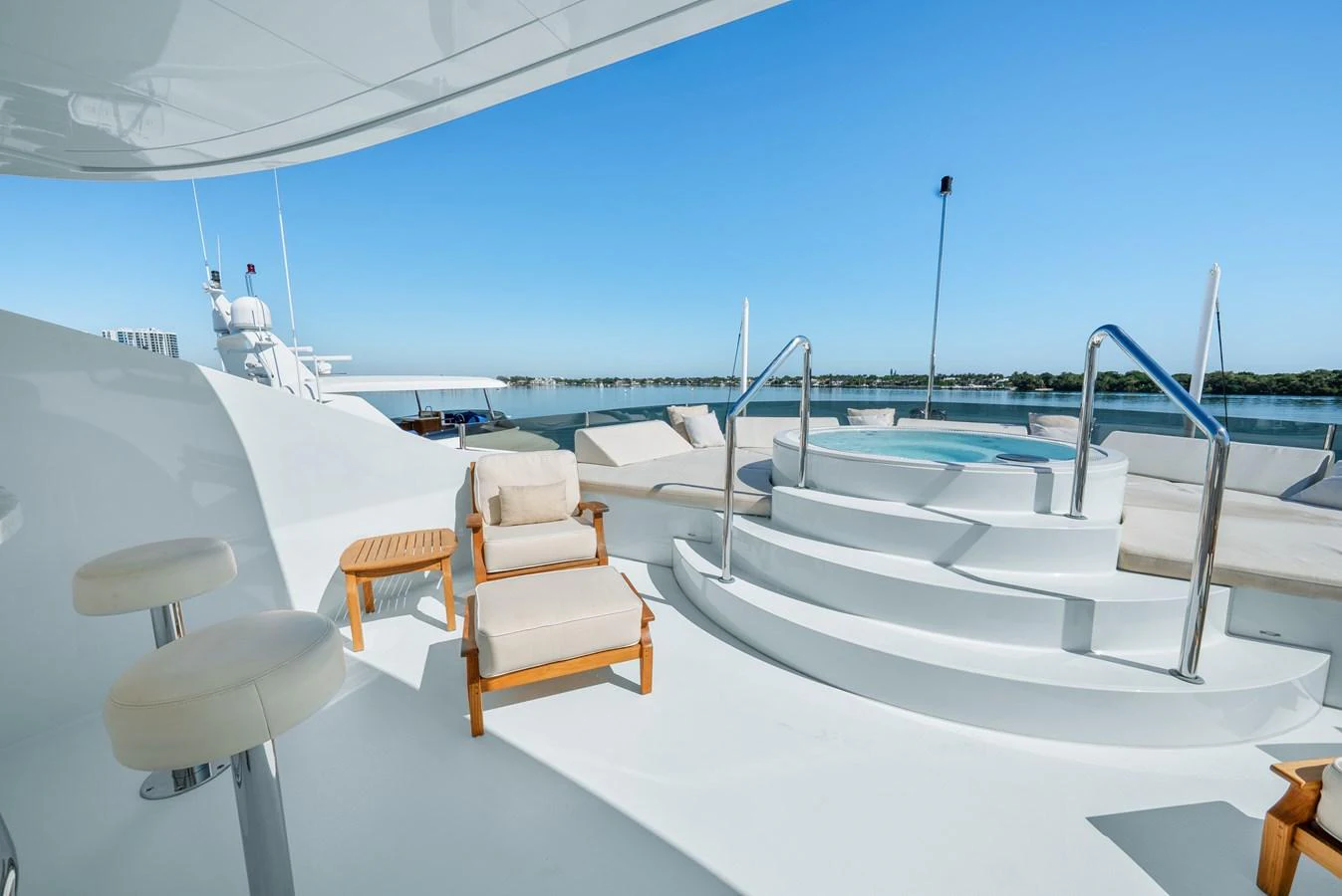 a boat on the water aboard NICOLE EVELYN Yacht for Sale