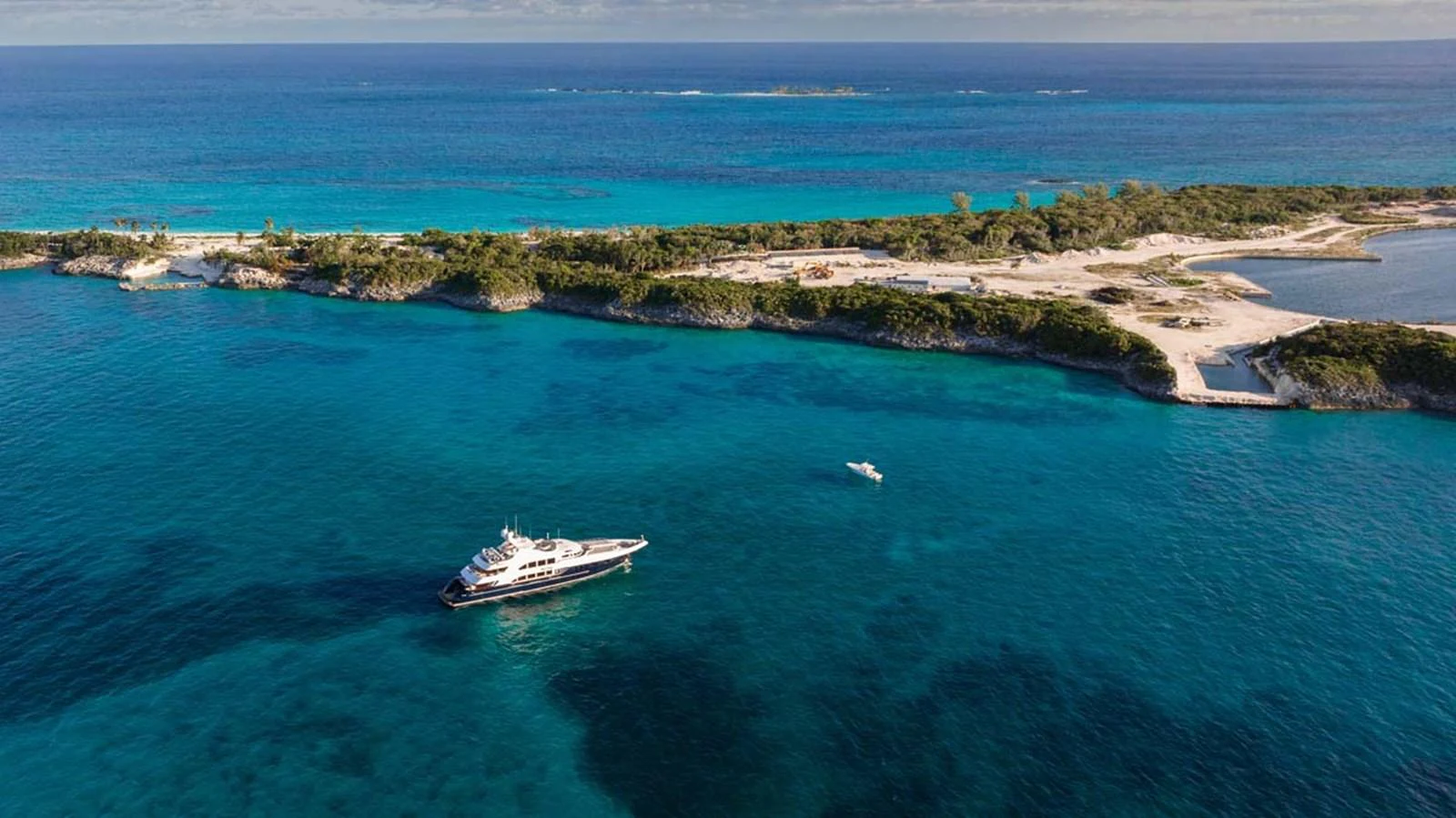 a boat on the water aboard NICOLE EVELYN Yacht for Sale