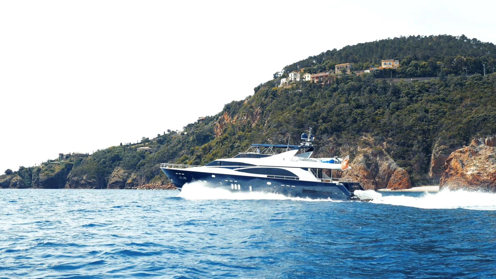 a boat on the water aboard LADY AMANDA Yacht for Sale