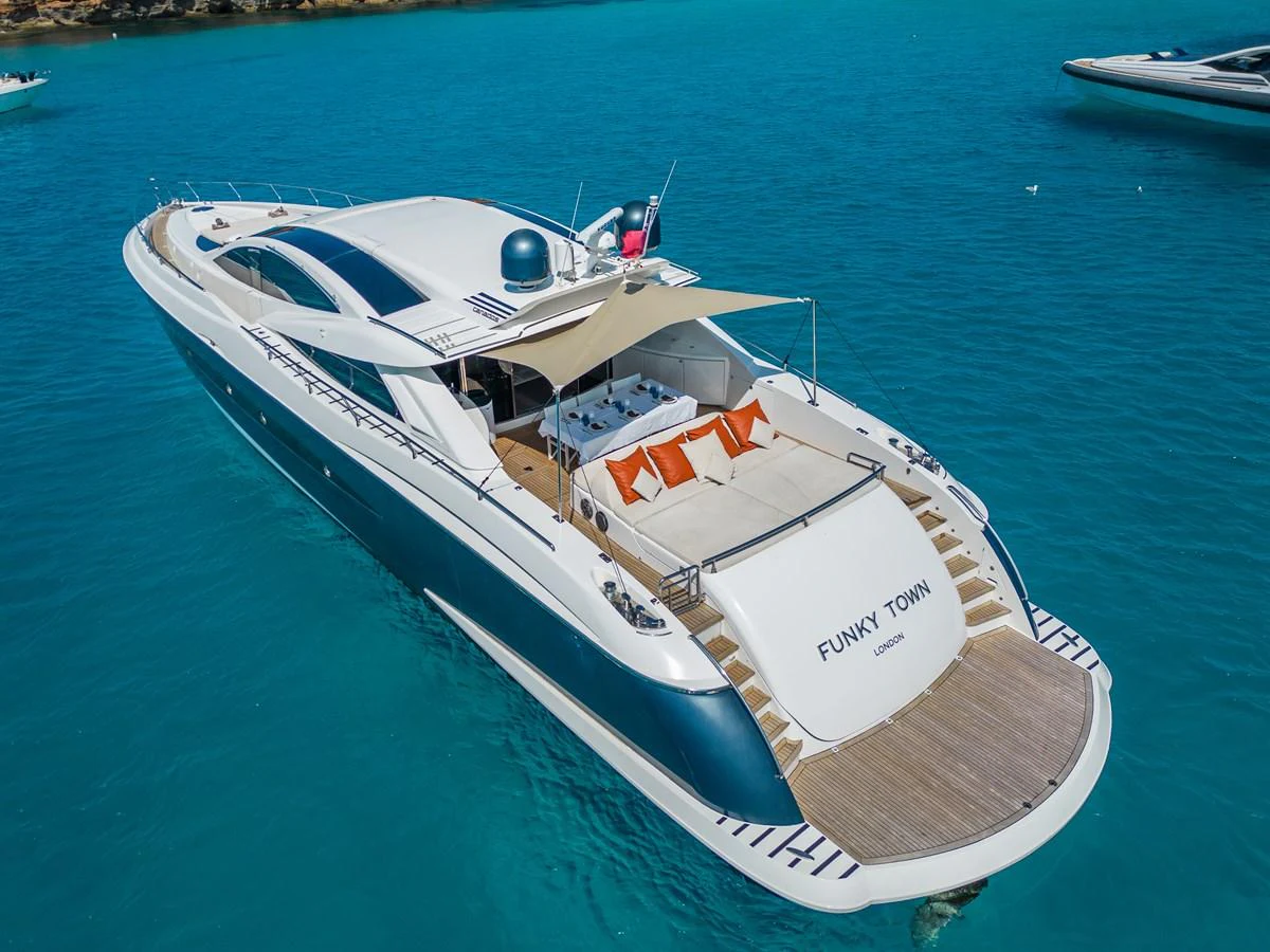 a boat on the water aboard CANADOS 90 #4 Yacht for Sale