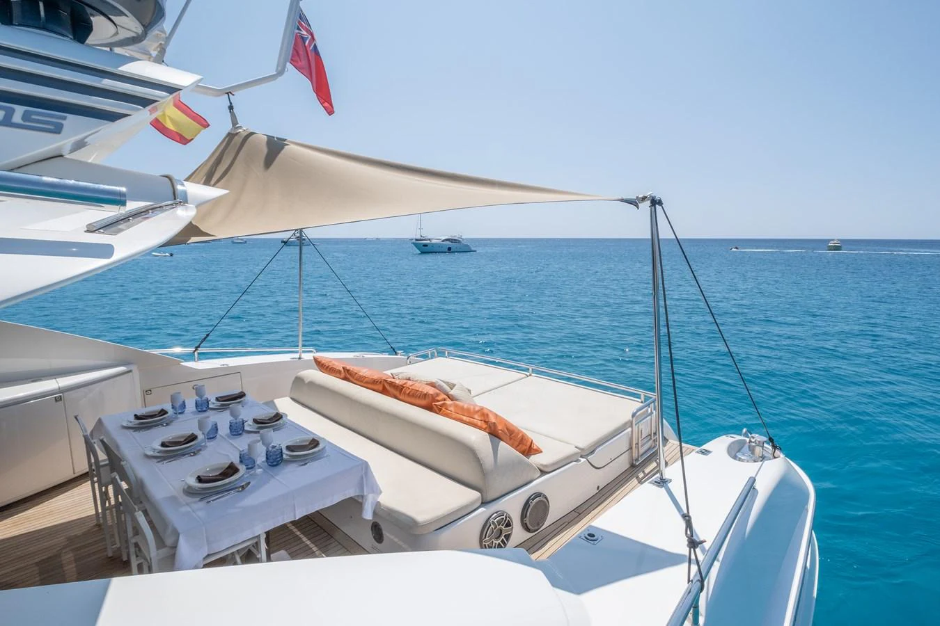 a boat on the water aboard CANADOS 90 #4 Yacht for Sale