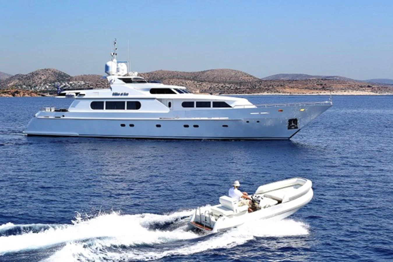 a boat on the water aboard MILOS AT SEA Yacht for Sale