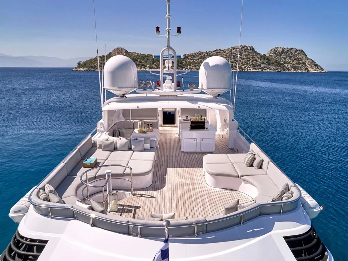 a boat on the water aboard MILOS AT SEA Yacht for Sale