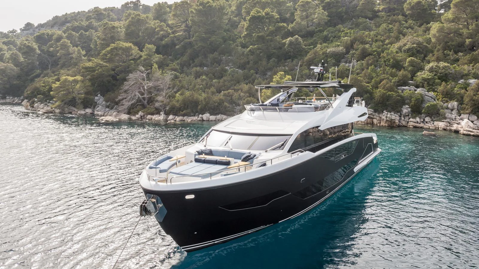 a boat in the water aboard EXIT Yacht for Sale