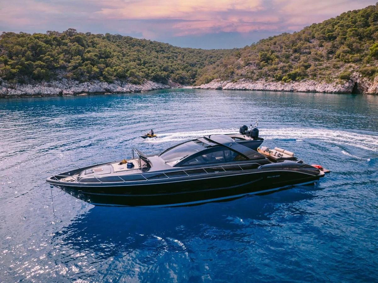 a boat in the water aboard WHO CARES Yacht for Sale