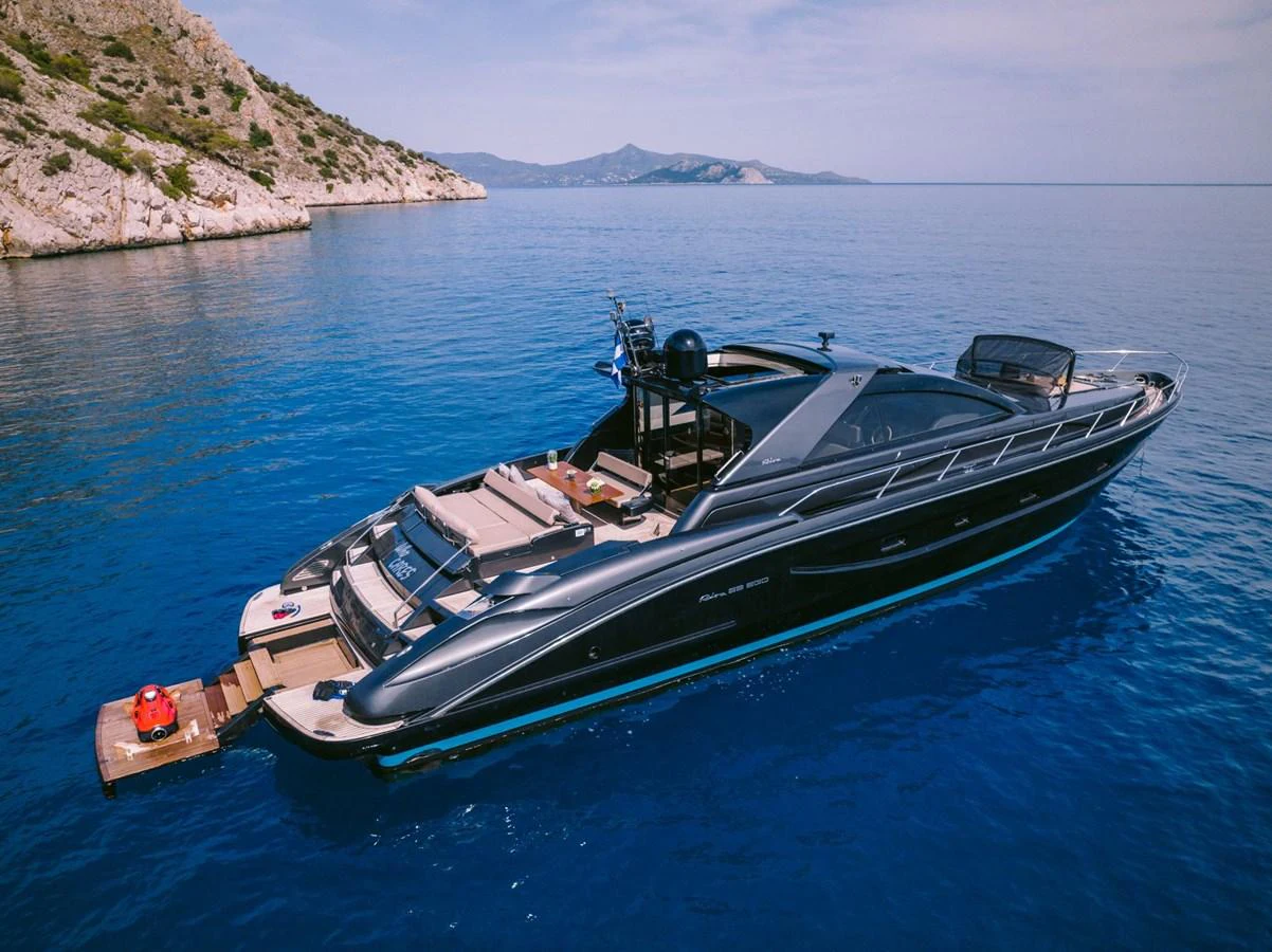 a boat in the water aboard WHO CARES Yacht for Sale