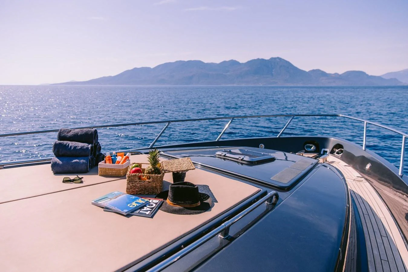 a boat on the water aboard WHO CARES Yacht for Sale