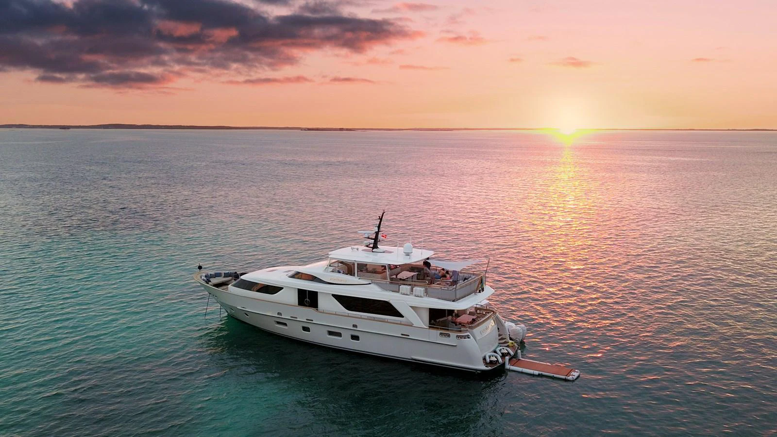 a boat in the water aboard FONTANA Yacht for Sale