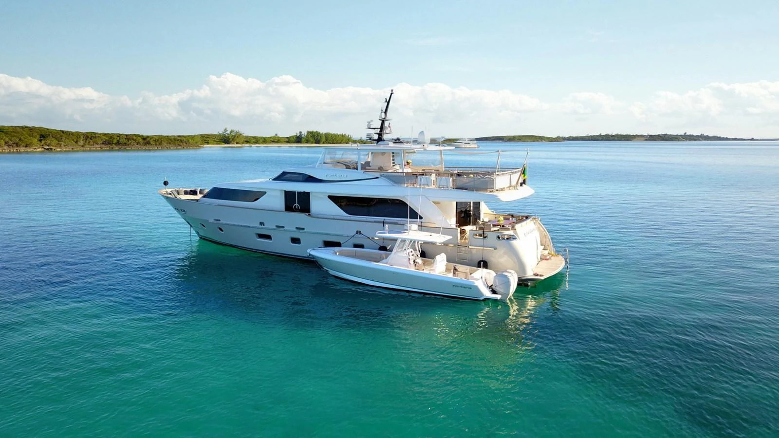 a boat in the water aboard FONTANA Yacht for Sale
