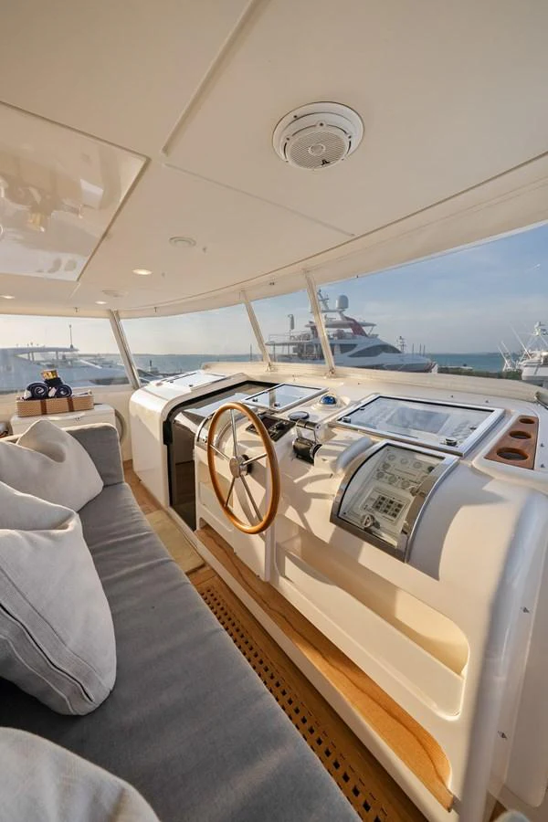 the cockpit of a plane aboard FONTANA Yacht for Sale