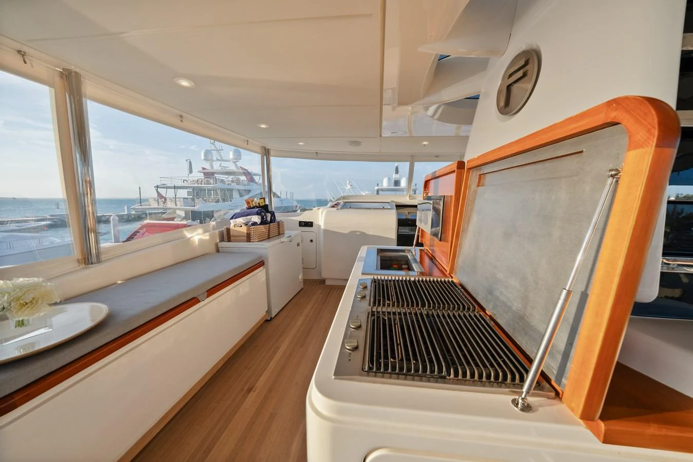 inside of a boat aboard FONTANA Yacht for Sale