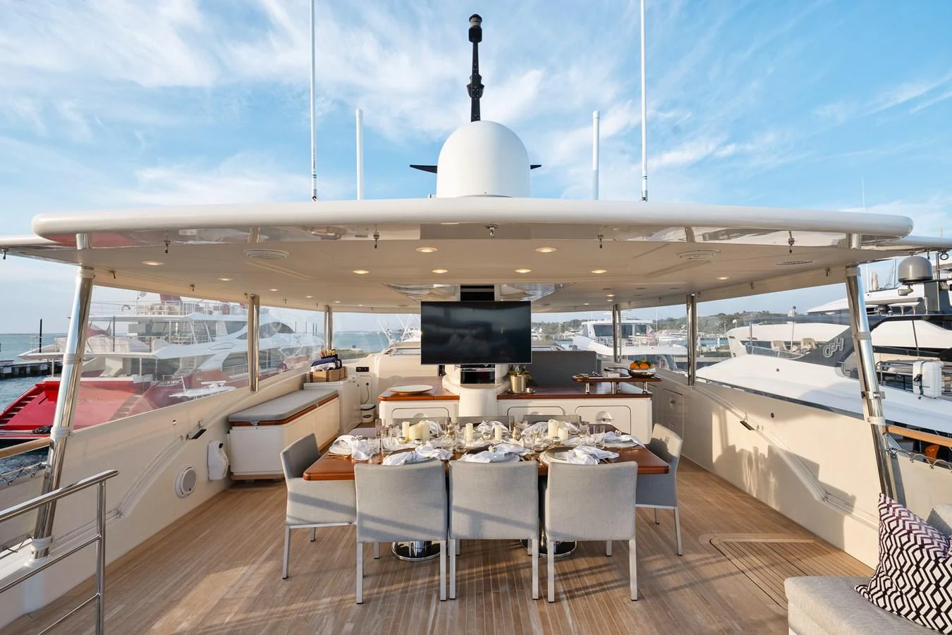 a boat on the water aboard FONTANA Yacht for Sale