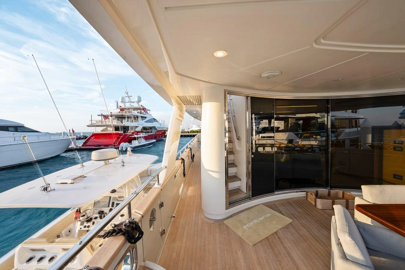 a boat in a large body of water aboard FONTANA Yacht for Sale