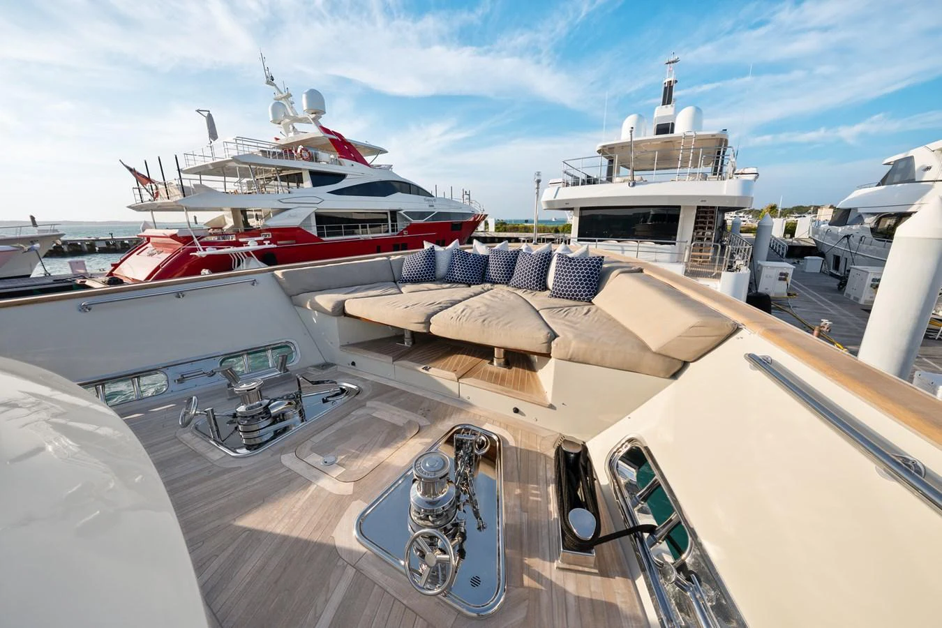 a group of boats docked aboard FONTANA Yacht for Sale