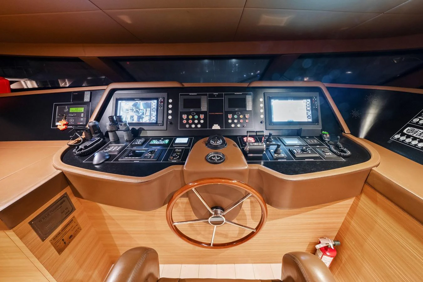 a large model of a space ship aboard FONTANA Yacht for Sale