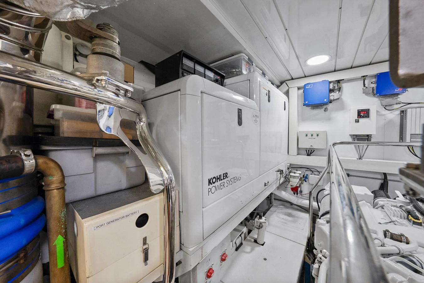 a room with machinery aboard FONTANA Yacht for Sale