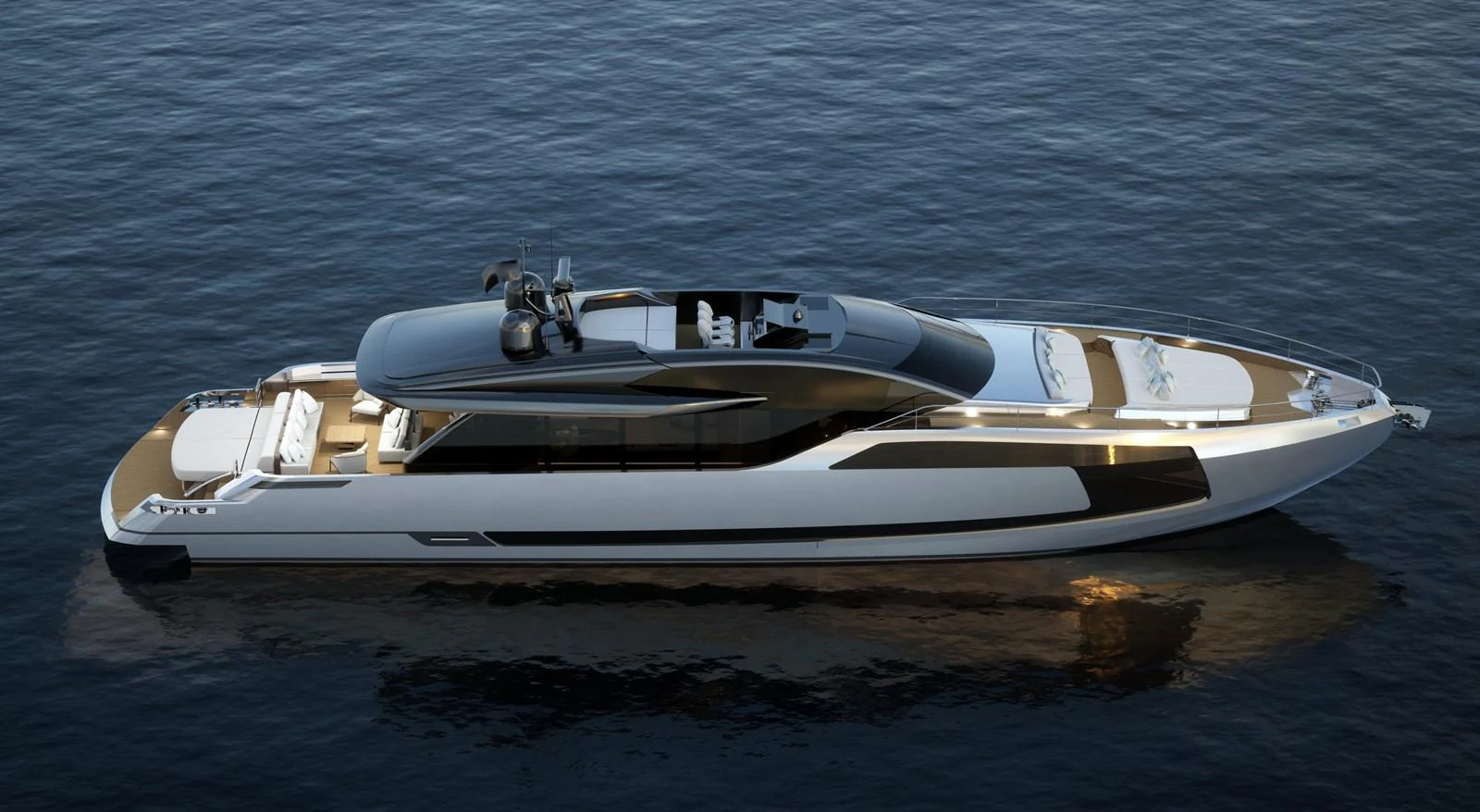 A sleek and modern yacht glides gracefully on calm waters, showcasing its elegant design and luxurious features. aboard FILIPPETTI S90-01 Yacht for Sale