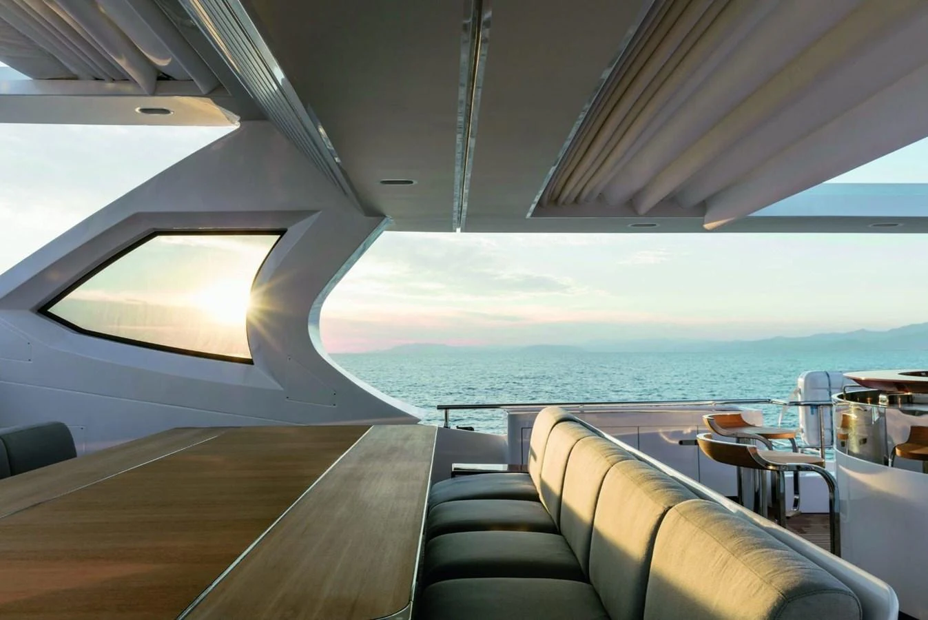 a view of the ocean from the inside of a boat aboard SHABBY OF THE SEAS Yacht for Sale