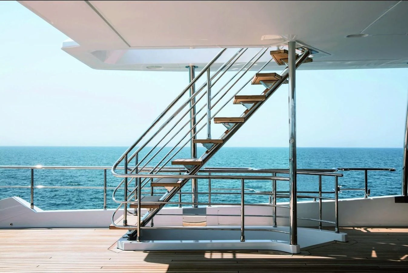 a large metal structure on a beach aboard SHABBY OF THE SEAS Yacht for Sale