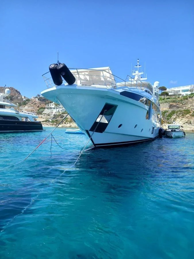 a boat in the water aboard SHABBY OF THE SEAS Yacht for Sale