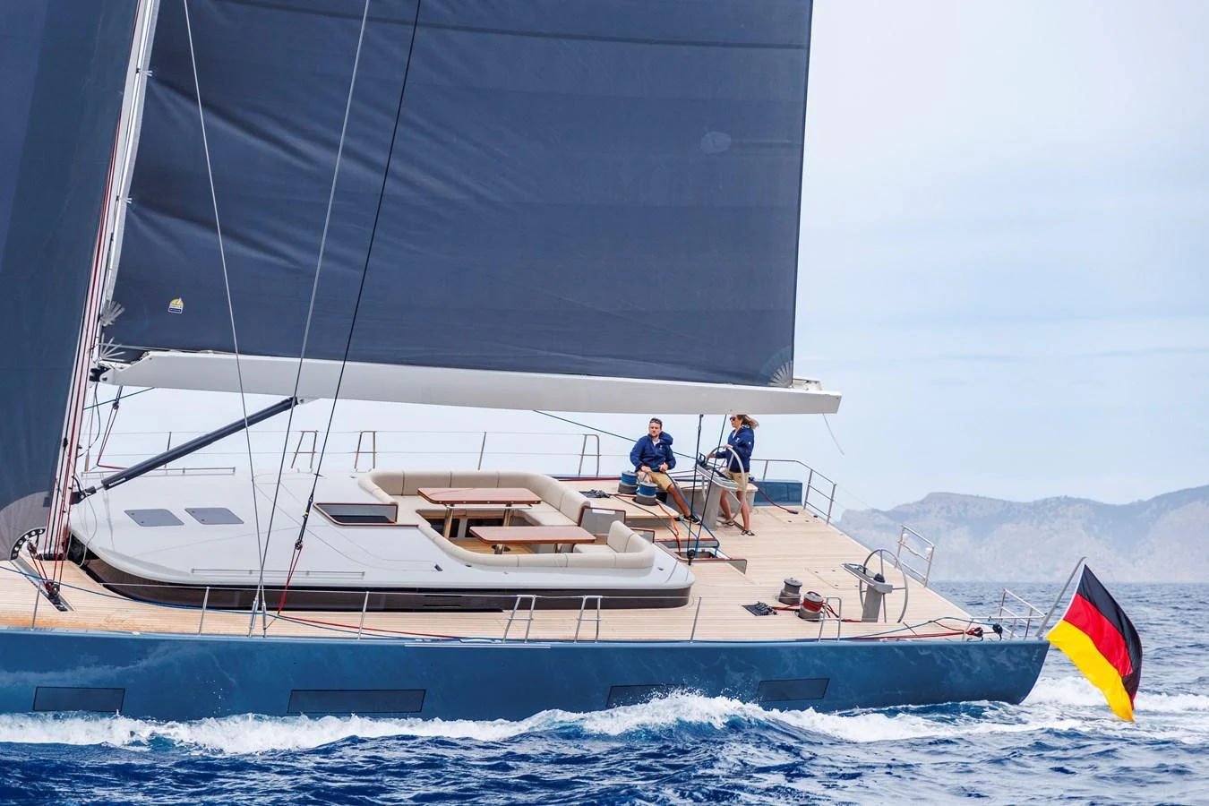 A sleek sailing yacht glides through the water with its sails fully extended. aboard 2026 YYACHTS Y8 Yacht for Sale