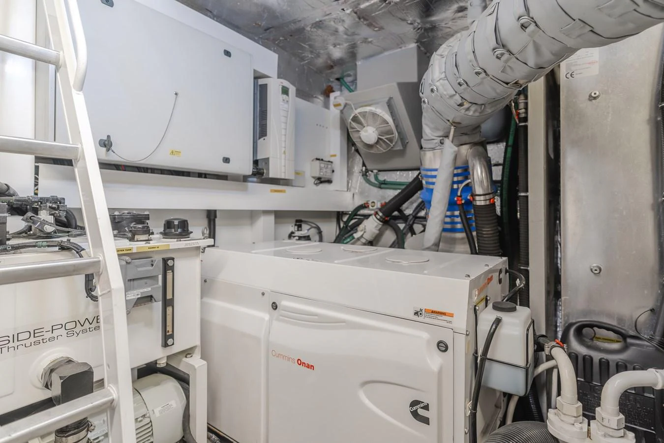 The engine room is equipped with advanced machinery and systems for optimal yacht performance. aboard AGUA RANCHO Yacht for Sale