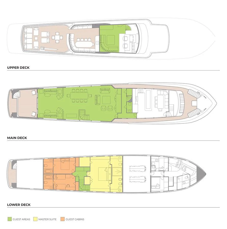 diagram aboard NYMPHAEA Yacht for Sale